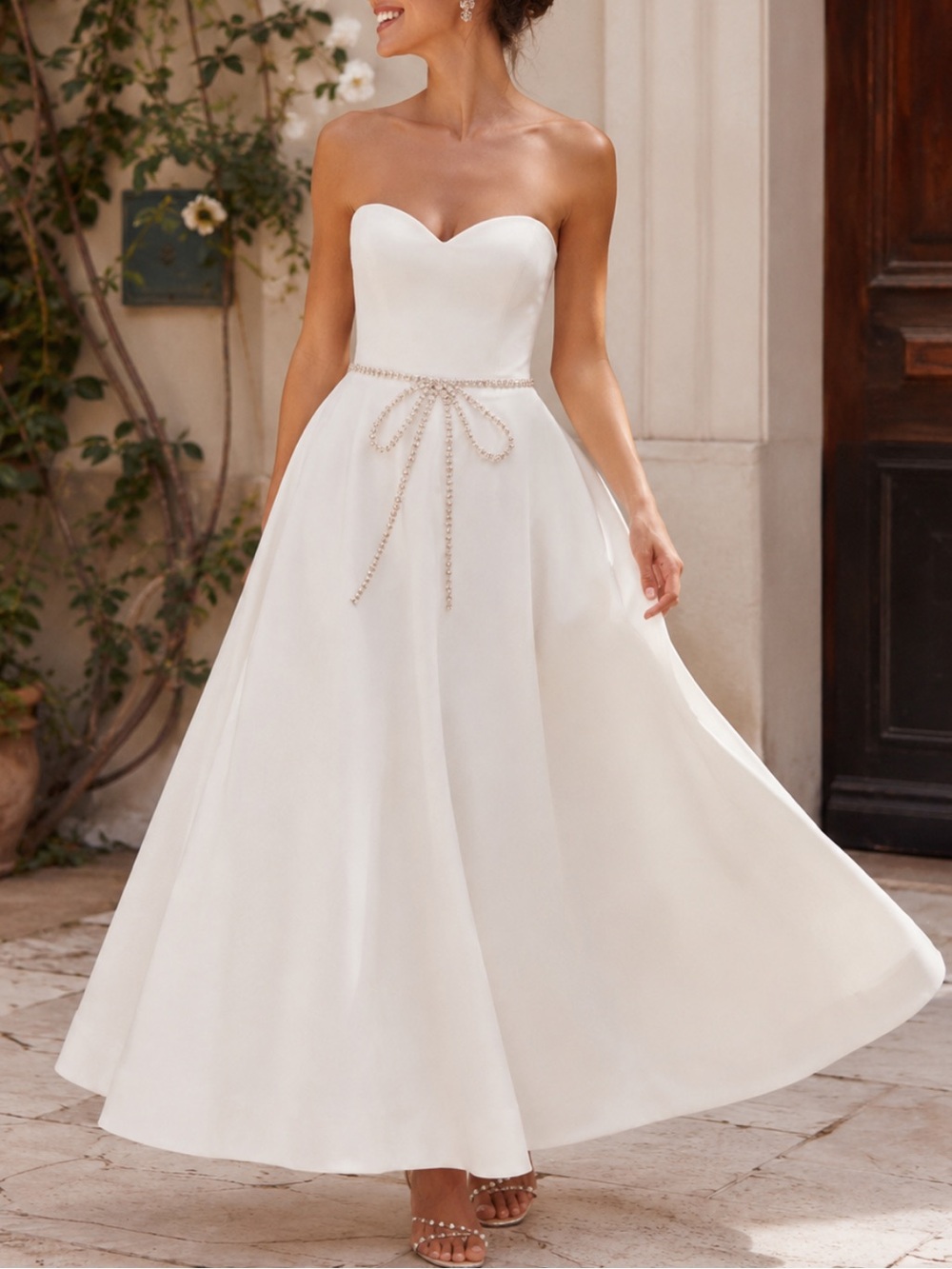Helsi Grace Strapless White Dress